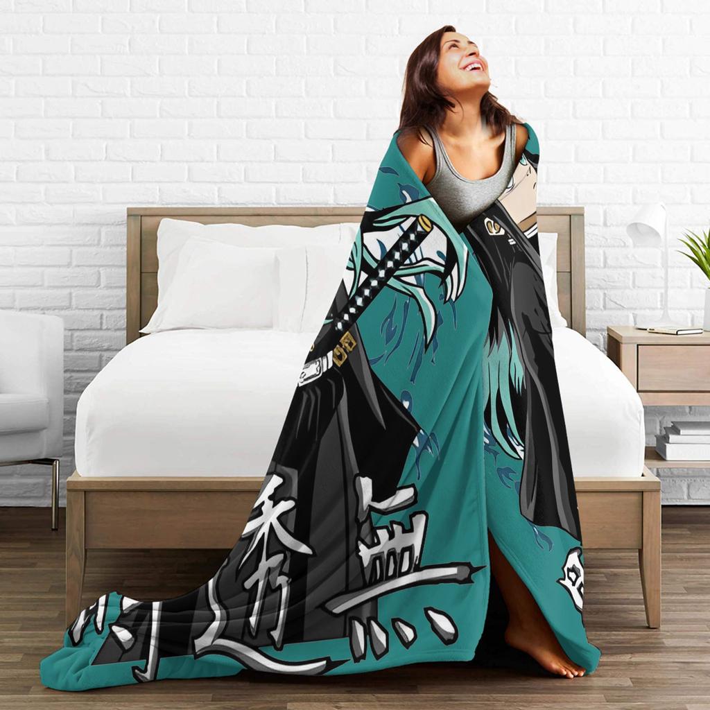 Muichiro Tokito  Blankets Fleece Awesome Breathable Throw Blanket for Bedding Lounge Autumn/Winter,