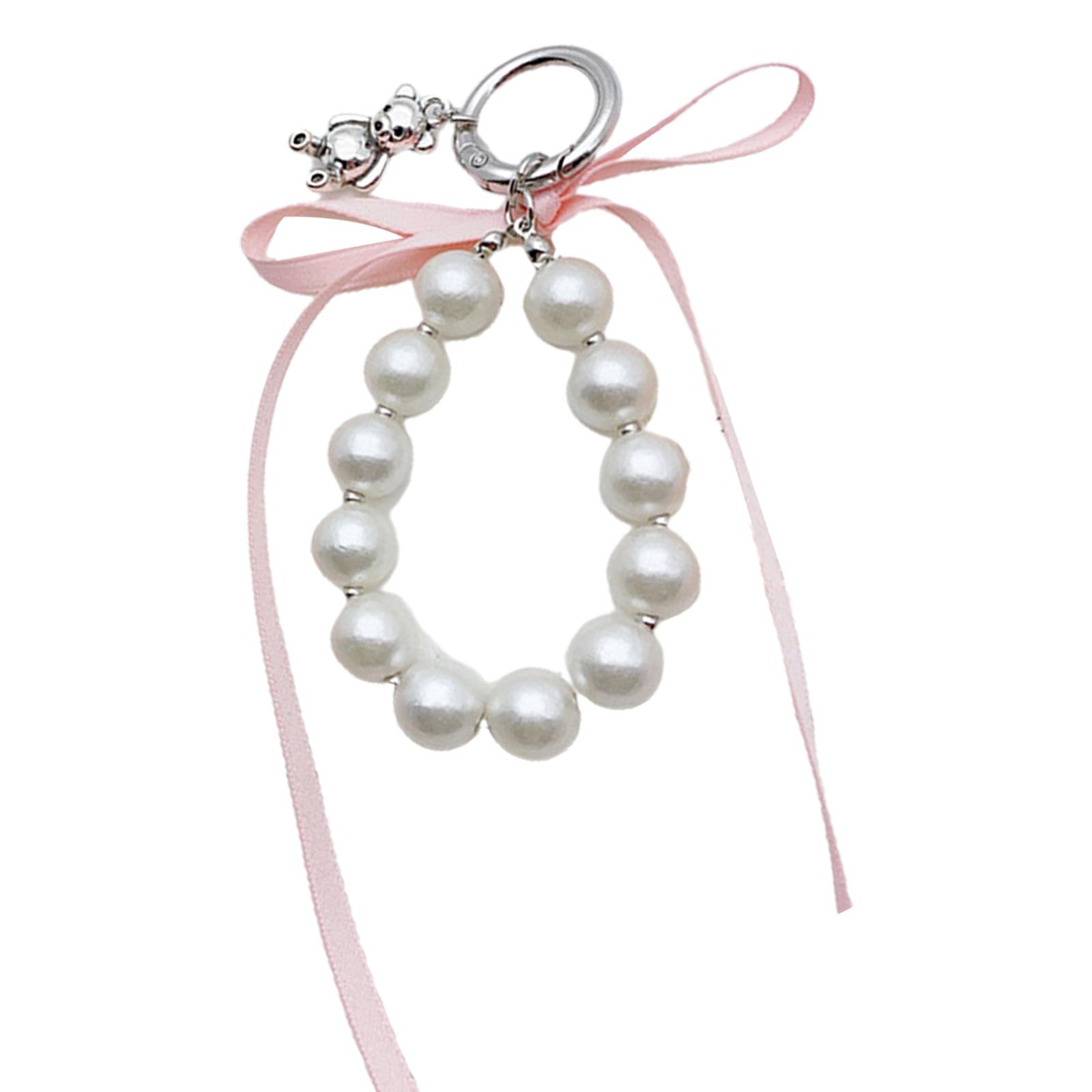 

Милый брелок-подвеска в виде медведя, модный брелок в виде медведя с бантом, элегантный аксессуар для подвешивания сумки розовый