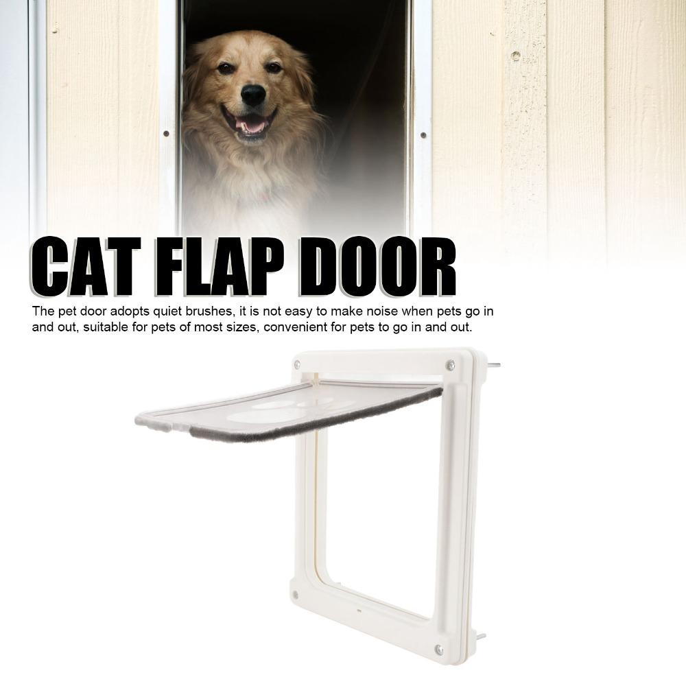 Small Size Cat Flap Two Way Access Pet Passage Safe Opening Pet Access Gate House Door Opening