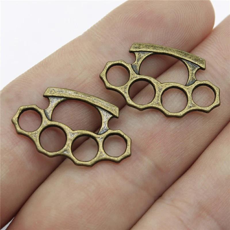RAINXTAR 14*24mm Alloy 25pcs Knuckle Craft Handmade Charms AAC210