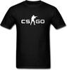 Feixia Men's Counter Strike DIY Cotton Short Sleeve T Shirt Black