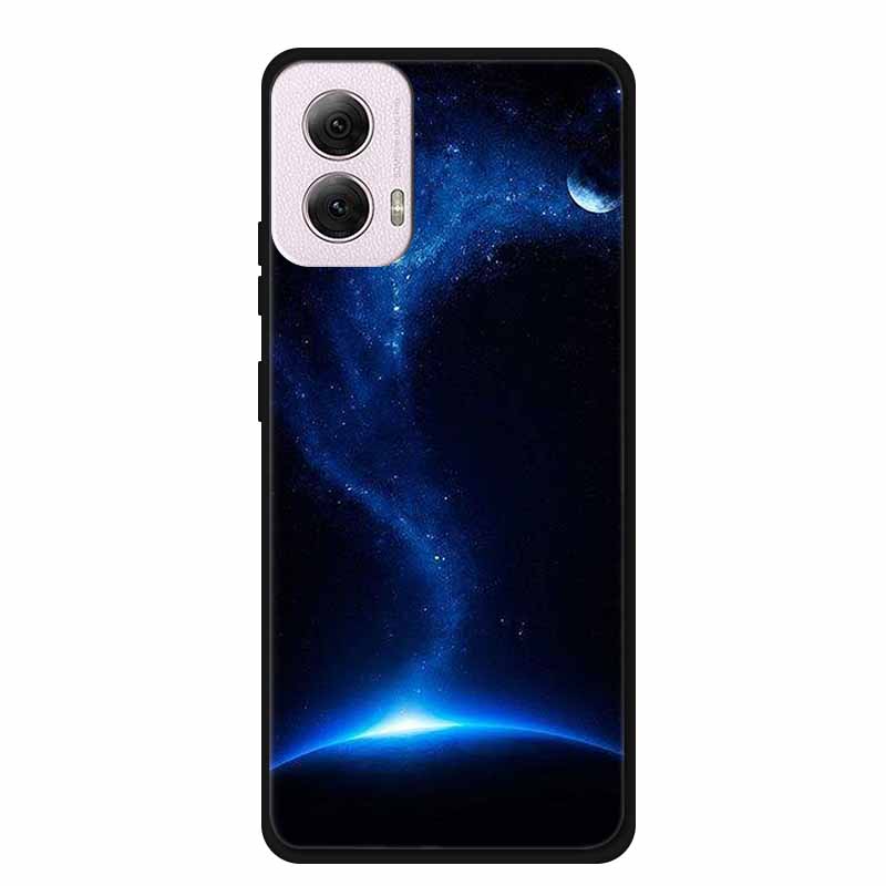For Moto G Power 2024 Case TPU Animals Soft Silicone Phone Cases For Motorola G Power 2024 5G Wolf Protector Original Back Cover