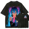 Hatsune Miku Anime Liefhebber Gewassen T-shirt Kleding voor het hele jaar hoge kwaliteit persoonlijkheid Kleding Grote Maten Unisex Nieuw Model Koppel tee