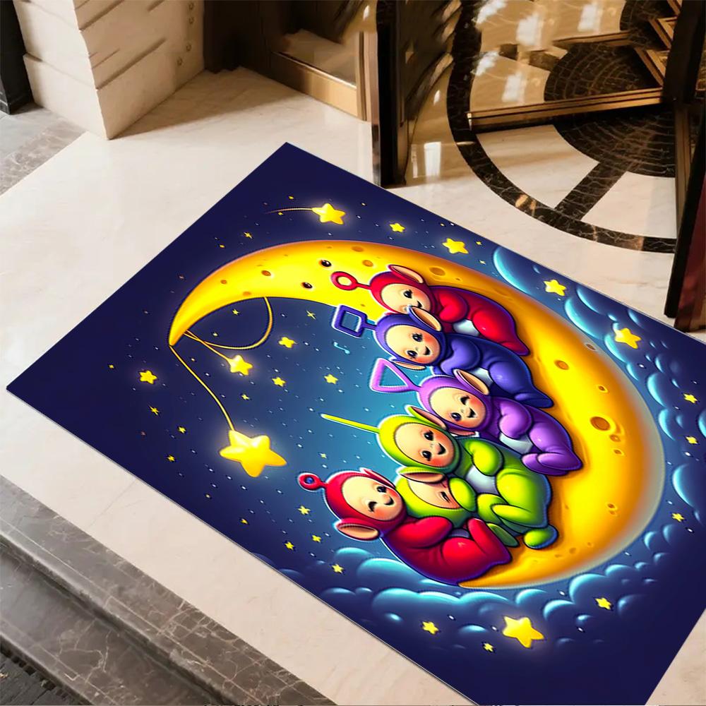 Teletubbies Moon Night Carpet Suitable for Game Room Bedrooms Kitchen Outdoor Antislip Carpet Office home decor Perfect Gift for Women/Men
