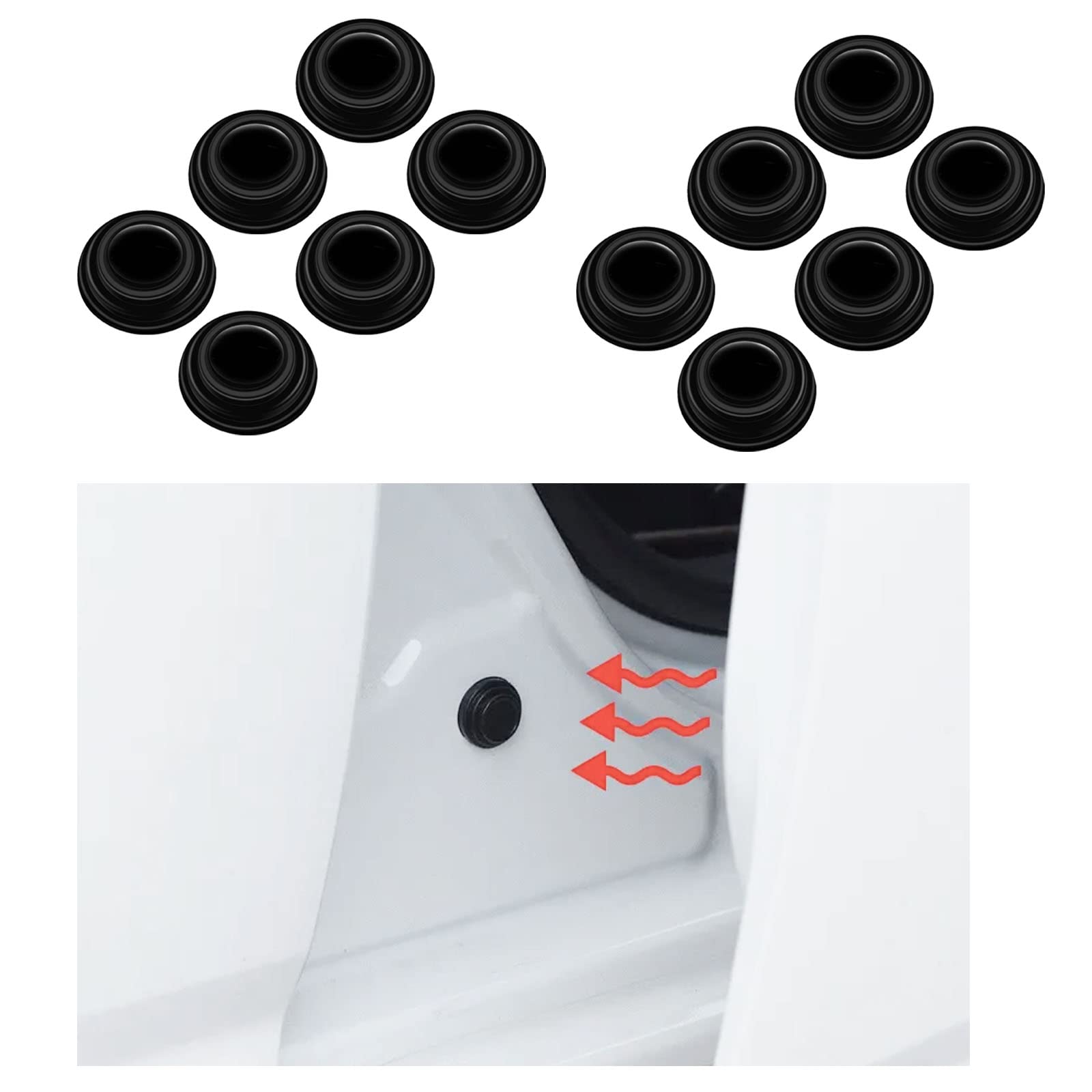 

Шумоизоляция дверей Амортизатор Toyota Esquire 80 Серия 85 Серия / Toyota Prius чёрный