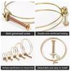 10Pcs Adjustable Pipe Clamp Double Wire HoseClip Plumbing Fastener Hardware Kit Double Wire Hose Clip Plumbing Fastener Hardware