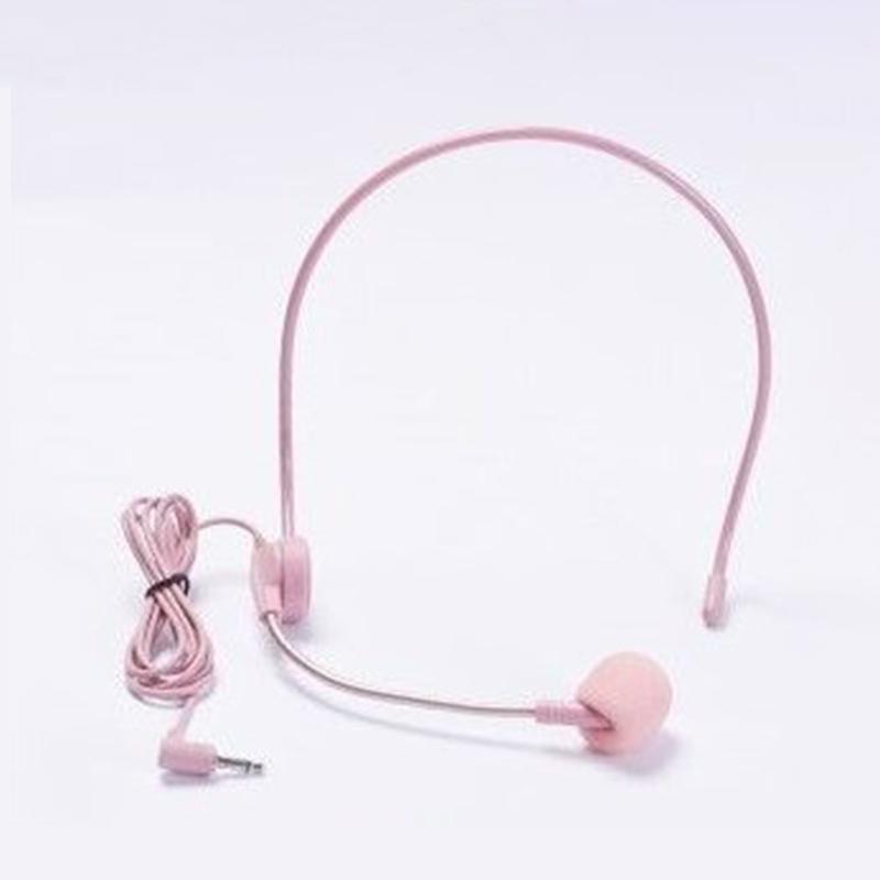 

1 шт. Проводной микрофон-гарнитура с разъемом 3,5 мм для лекций, выступлений, для обучения, совещаний, портативный головной микрофон розовый