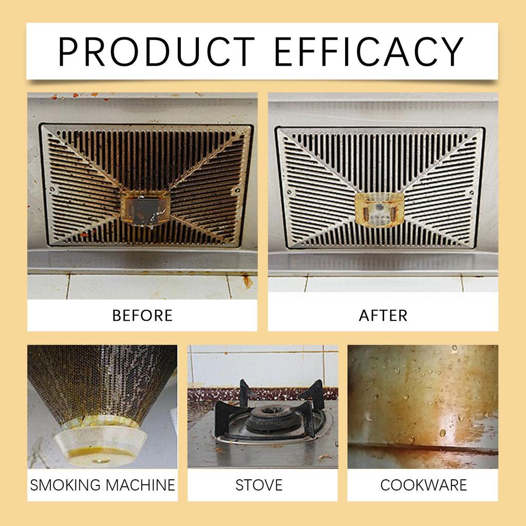 155g Küchenfettreiniger Küchenkochgeschirr Herd Dunstabzugshaube Entfetten Fleckenentferner Reiniger