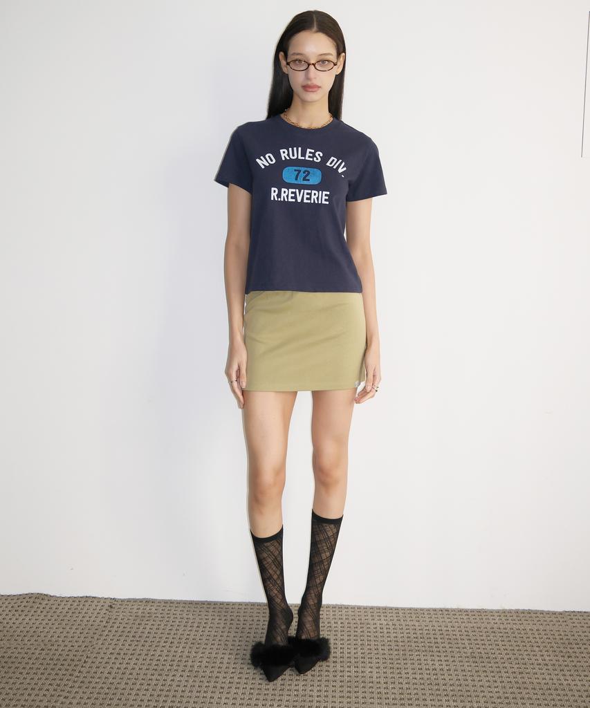 Rustic Levery Rustic Basic Mini Skirt [Olive]