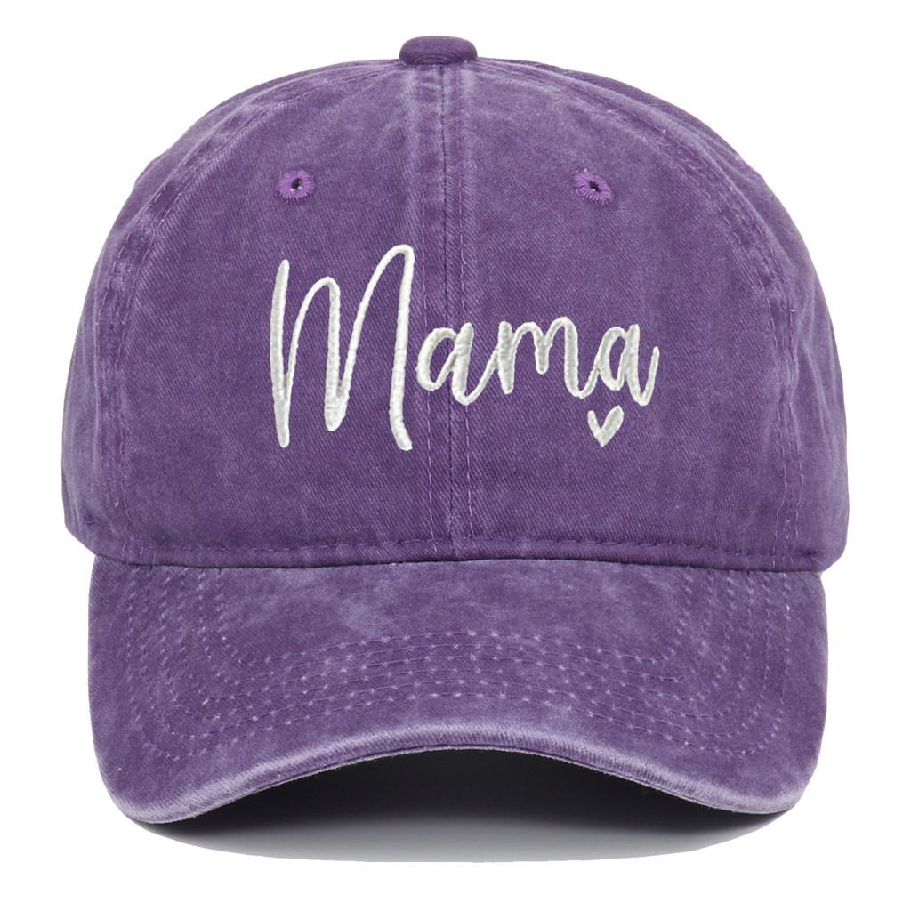 Classic Mama Embroidered Baseball Cap With Adjustable Fit For Casual Wear