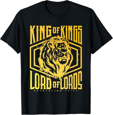 King of Kings Lord of Lords Lion Christian Bible Verse T-Shirt