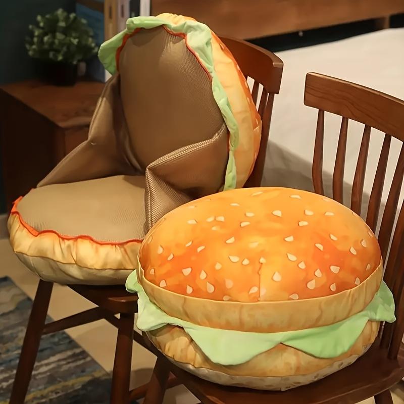 2-in-1 Transforming Burger Toast Cushion - Fun Food-Themed Design with Foldable Feature Perfect for Home Office Naps Hand Wash 6190₽