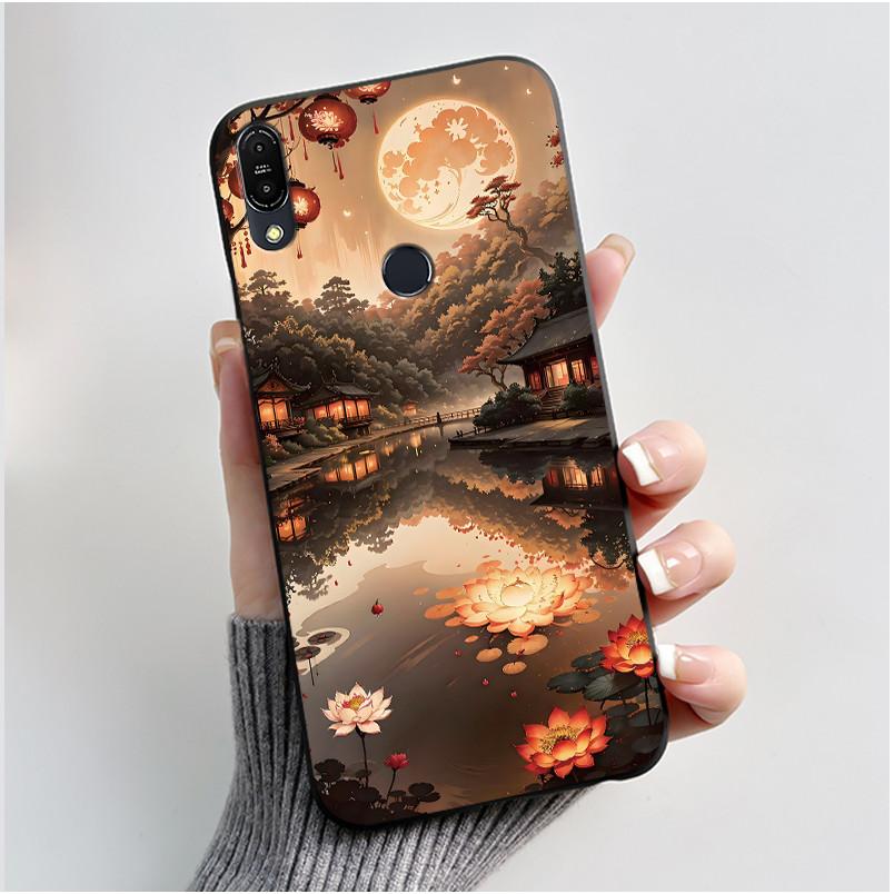 For Asus Zenfone Max Pro M1 ZB602KL ZB601KL X00TD / Max M1 ZB555KL X00PD Case Rabbit Cartoon Animals Black Soft Silicone Cover