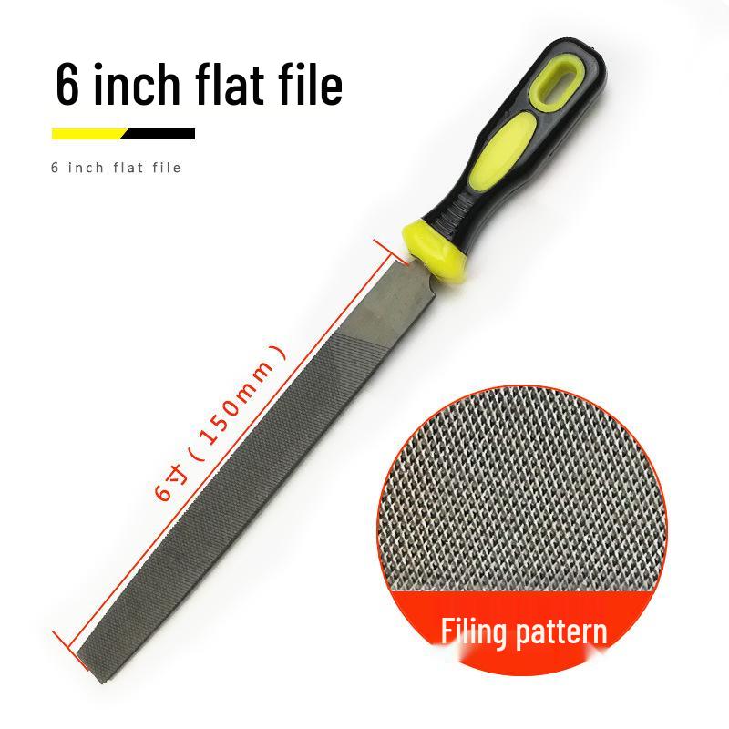Fitter File Set: Flat, Half-Round, Round, Triangular, Square Files, Grinding Iron Block, Woodworking Tool