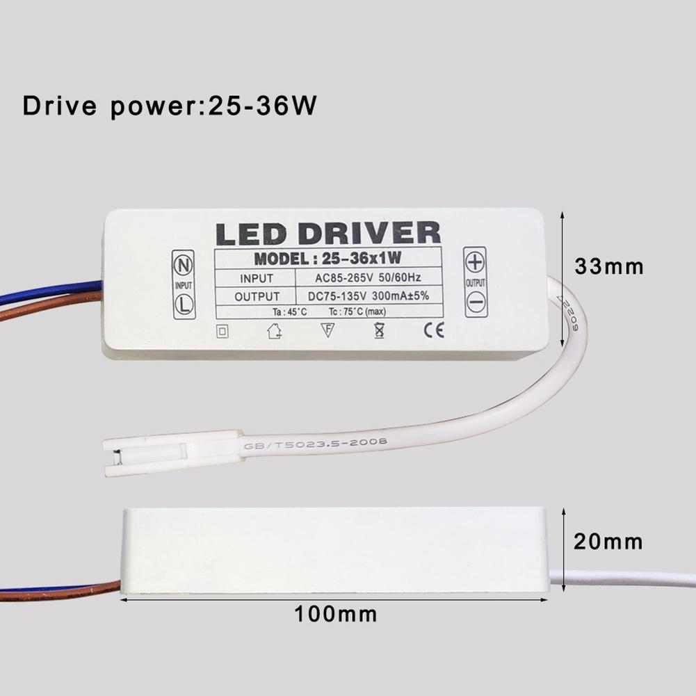 LED Driver 300mA 1W 3W 5W 7W 12W 18W 20W 25W 36W For LEDs Power Supply Unit AC85-265V Lighting Transformers For LED Power Lights