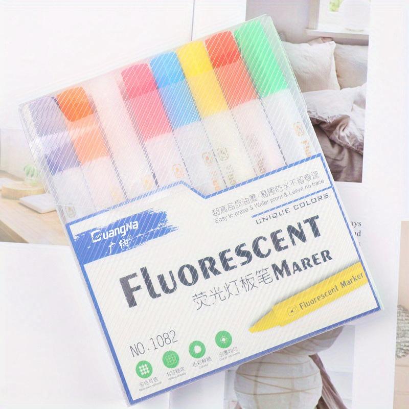 8 Farben Zeichnen Doppellinien-Umrissstift Textmarker Marker Kunststift für DIY Kunsthandwerk Färben Malen Skizzieren