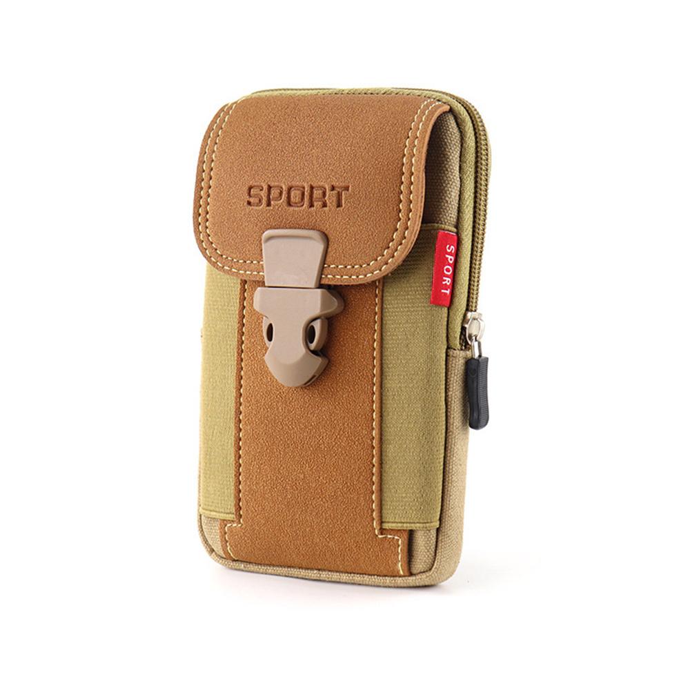 Waist Bag For Men Fanny Pack Double Layer Phone Pouch Bag Outdoor Travel Purse Belt Zipper Tactical Bag