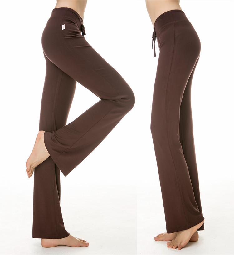 Women's Modal Micro-Flare Fitness & Dance Pants - Loose Yoga & Casual Long Pants