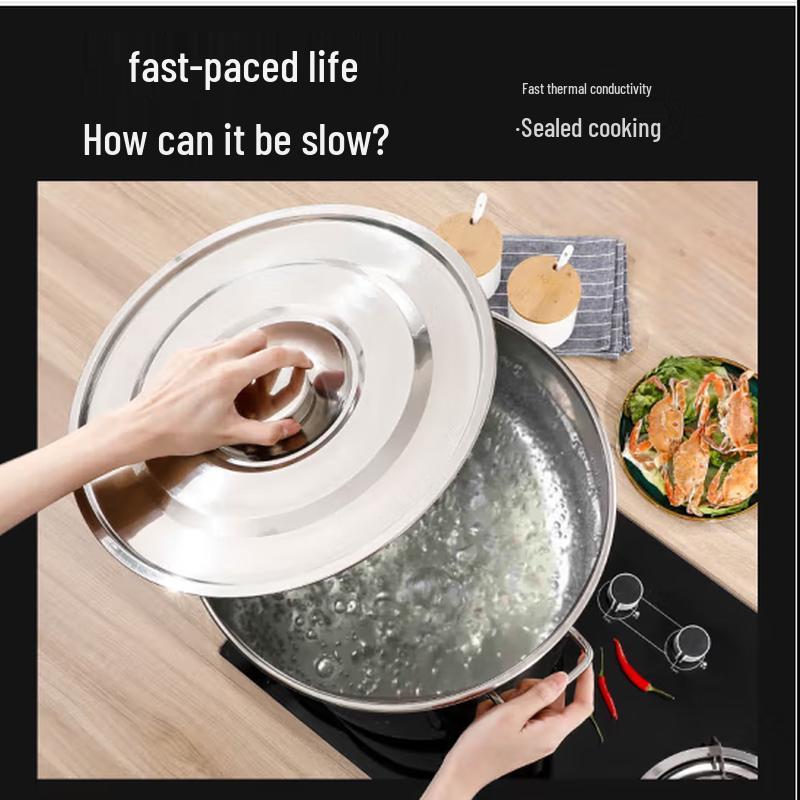 SIFAR Komercyjny Głęboki Garnek Ze Stali Nierdzewnej Klasy Spożywczej z Pokrywką