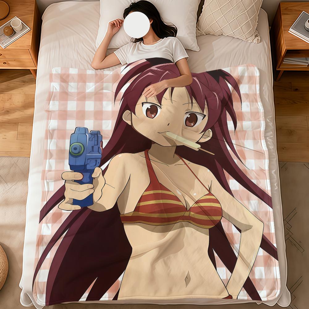 Anime Cute p-Puella Magi Madoka Magica Soft Warm Plush Blanket Dormitory Sofa Living Room Pet Hogar Bedroom Gift Home Flannel