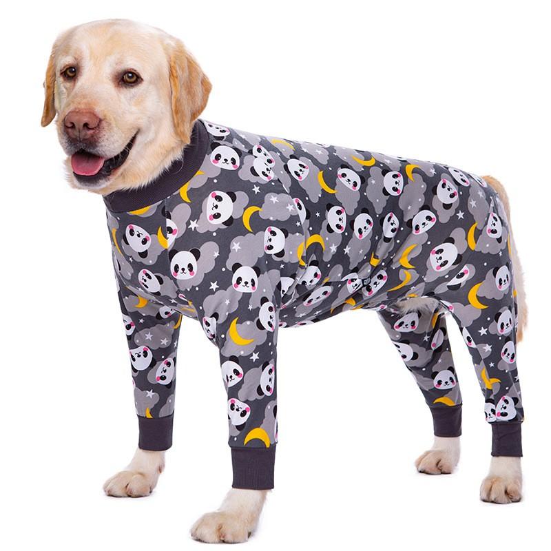 Large Dog Full-Body Jumpsuit Golden Retriever Labradoodle Samoyed Cotton Pet Apparel Lightweight Belly Protection