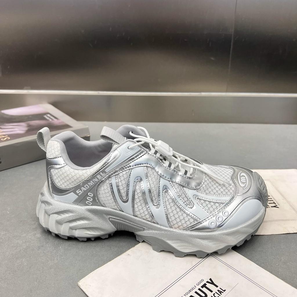 2025 summer new thin mesh fashion platform sports dad shoes women breathable, lightweight and versatile casual Forrest Gump shoes tide