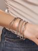 Stainless Steel Bamboo Joint Openable Bracelet - Unique European & American Design, High-Quality Texture