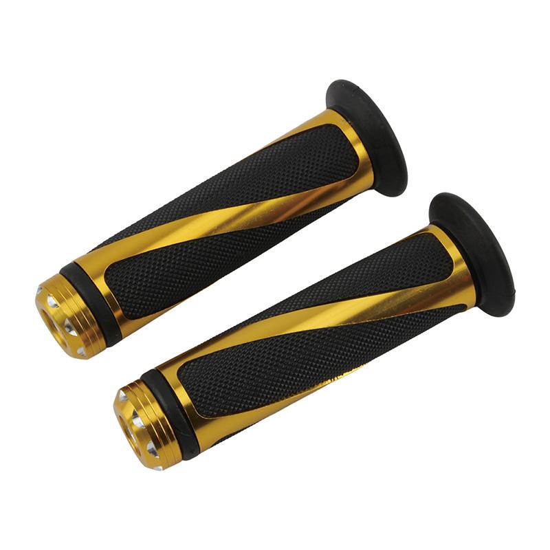 Universal Motorcycle Handle Handlebar Hand Bar Grip 7/8 22mm For Kawasaki Honda Yamaha Suzuki Benelli Ducati