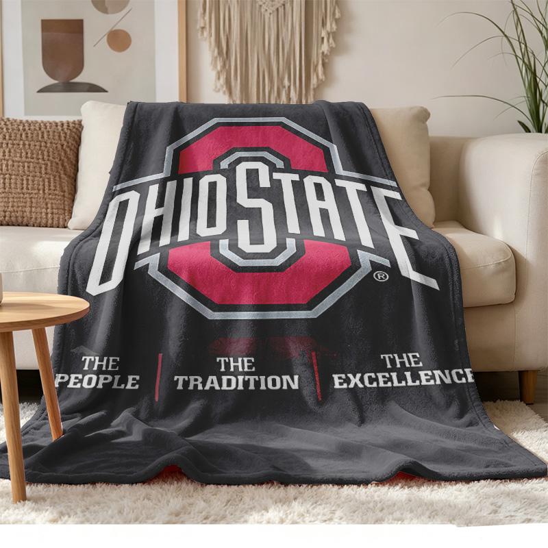 Ohio State Buckeyes Μαλακό και άνετο φανελένιο Κατάλληλο για καναπέδες σαλόνια υπαίθριο κάμπινγκ ταξίδια και επίσης κάνει ένα υπέροχο δώρο επετείου