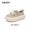 Augustine Casual Shoes Women's 2025 New Autumn Platform Big Head Bread German Training Shoes Retro Sports White Shoes