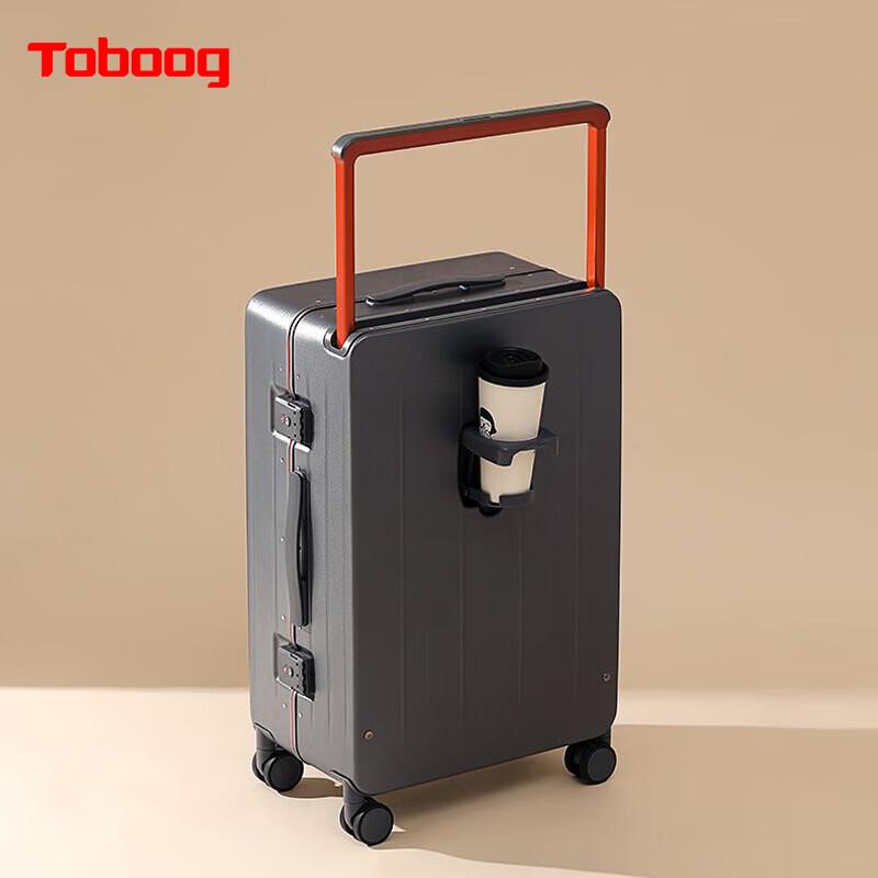 TOBOOG Multifunction Hardside Luggage with Universal Wheels 26-inch