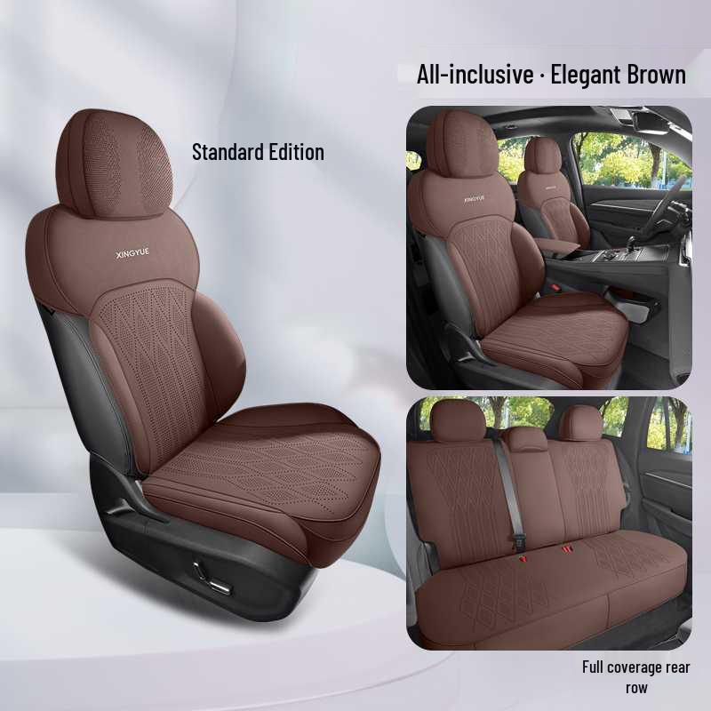 Geely Xingyue L Car Seat Cushion: Suede Half Cover, Compatible with 25 Models, All-Season, Five-Seat