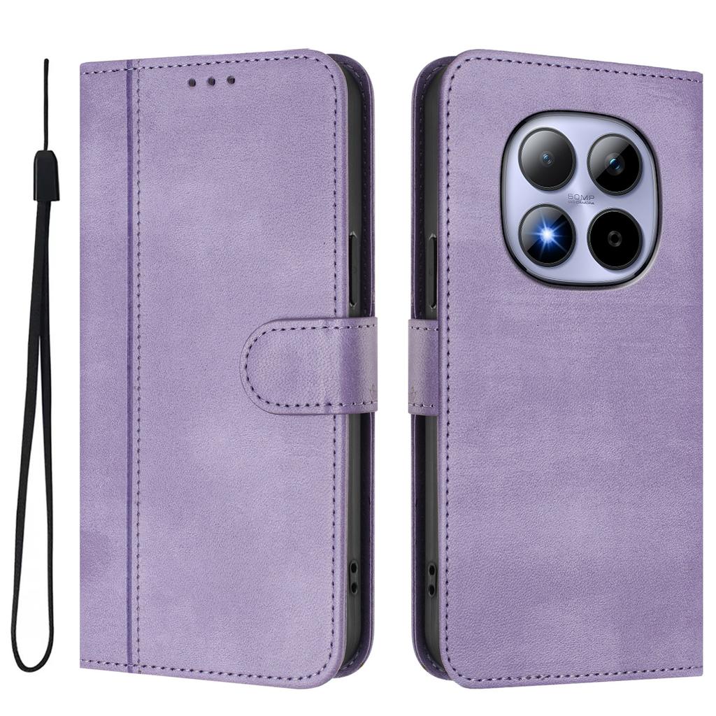 For Xiaomi Redmi Note 15 Pro 5G Cases Wallet Stand Retro Texture Leather Phone Cover with Lanyard