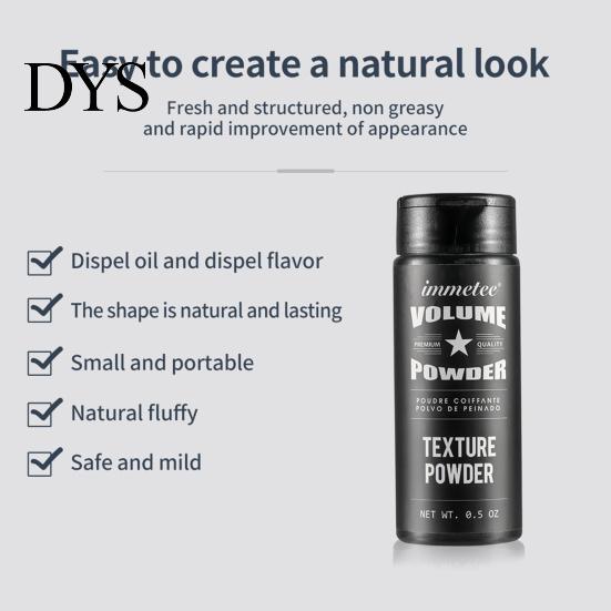 Fluffy Hair Powder Safe Ingredients Styling Black Fashion Effective Modeling Refreshing for Men Volume