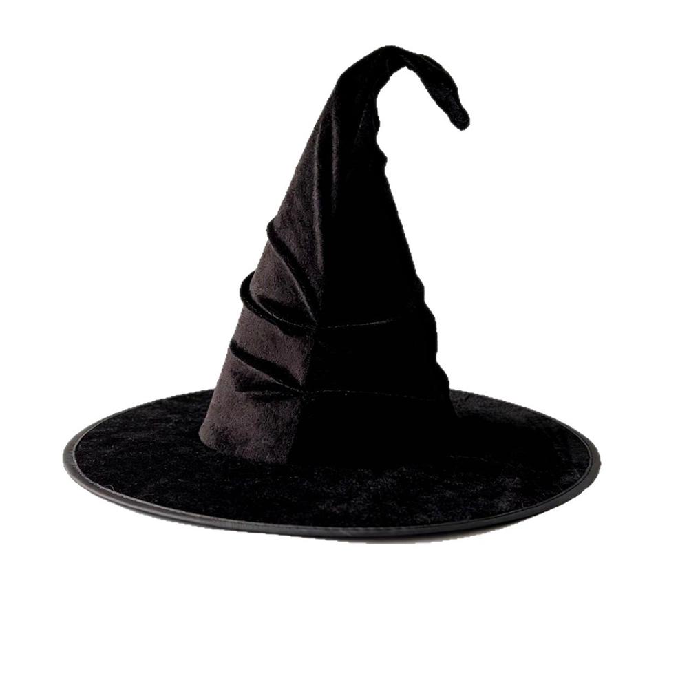 Halloween Velvet Folded Witch Hat