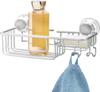 InterDesign Shower Rack for Suction 20710EJ Bath, Bathroom, Rust-Resistant Aluminum, Cup, Metro, Silver,