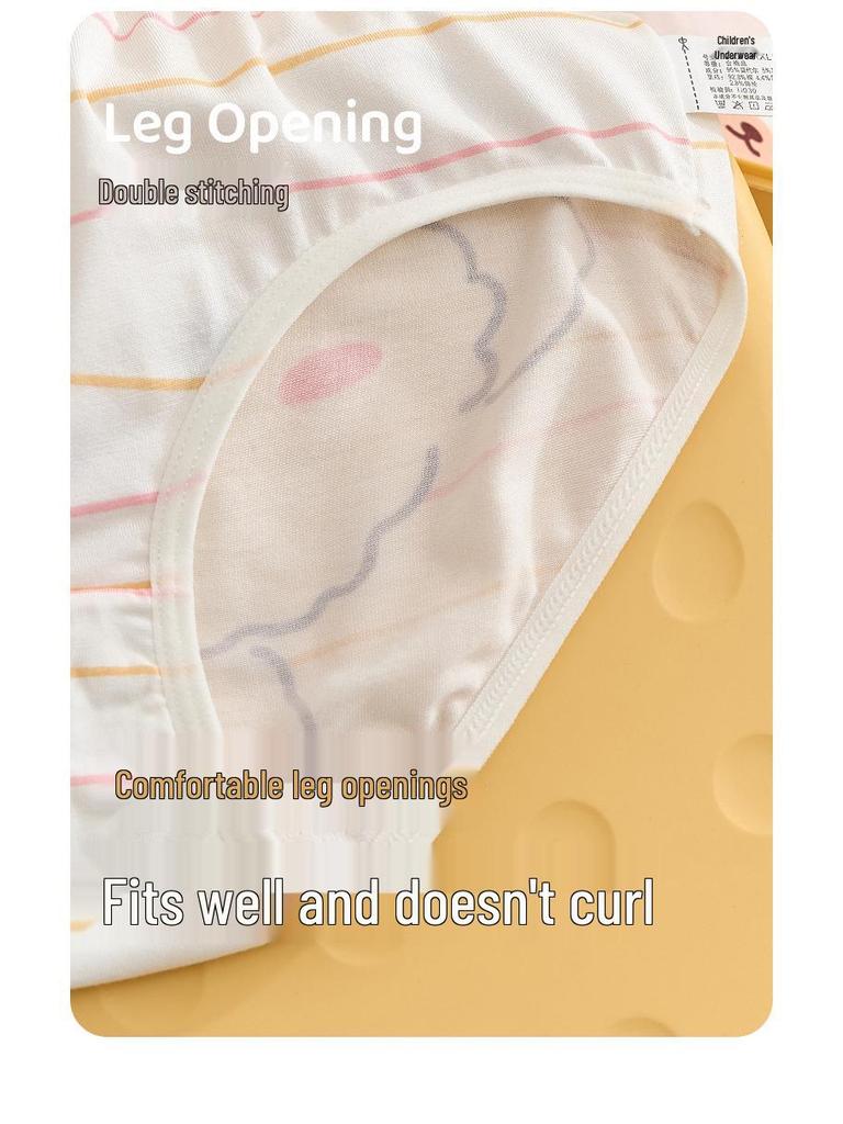 Clearance: Antibacterial Breathable Girls' Briefs (10-Pack) for Older Children - No Wedgies
