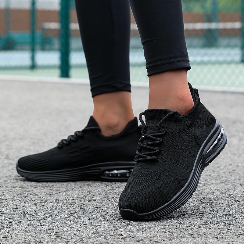 Air cushion cushion cushion flying woven mesh shoes comfortable sports shoes outdoor street shooting casual trendy shoes