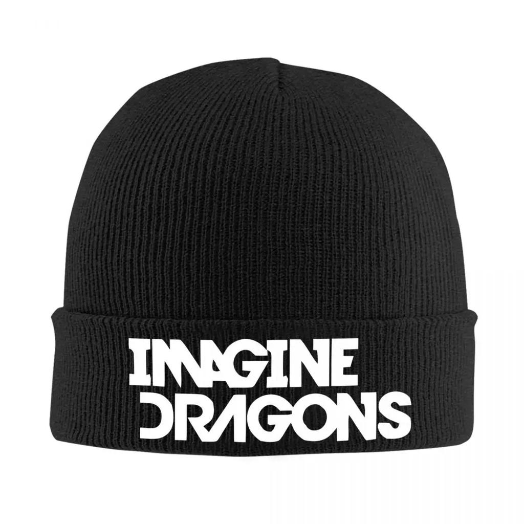 Imagine Dragons Warm Knitted Cap Fashion Bonnet Hat Autumn Winter Outdoor Beanies Hats for Unisex Women Adult