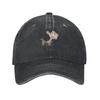 Mr Bean Cartoon Sun Baseball Cap Vintage Women Unisex Washed Trucker Hat Sunscreen Print Outdoor Sport Baseball Caps
