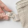 Lightweight Mesh Storage Bag With Zipper Polyester Toiletry Bag Solid Color Multifunctional Coin Purse Travelling Storage