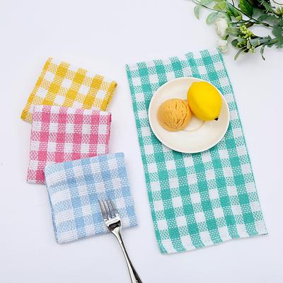 4PCS Cotton Waffle Scouring Pad Absorbent Rag Household Kitchen Cleaning Cloth Dish Cleaning Towels Soft Microfiber Wipe Duster