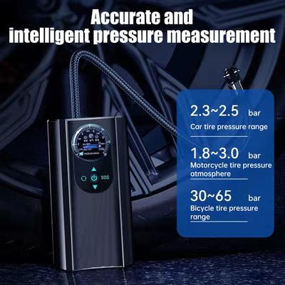 Electrical Air Pump Mini Portable Wireless Tire Inflatable Pump Inflator Electric Motorcycle Pump For Car Motorcycles Bicycles