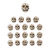 20Pcs Realistic Resin Skull Figures Ideal for Haunted Houses Decorations Home Garden Accents