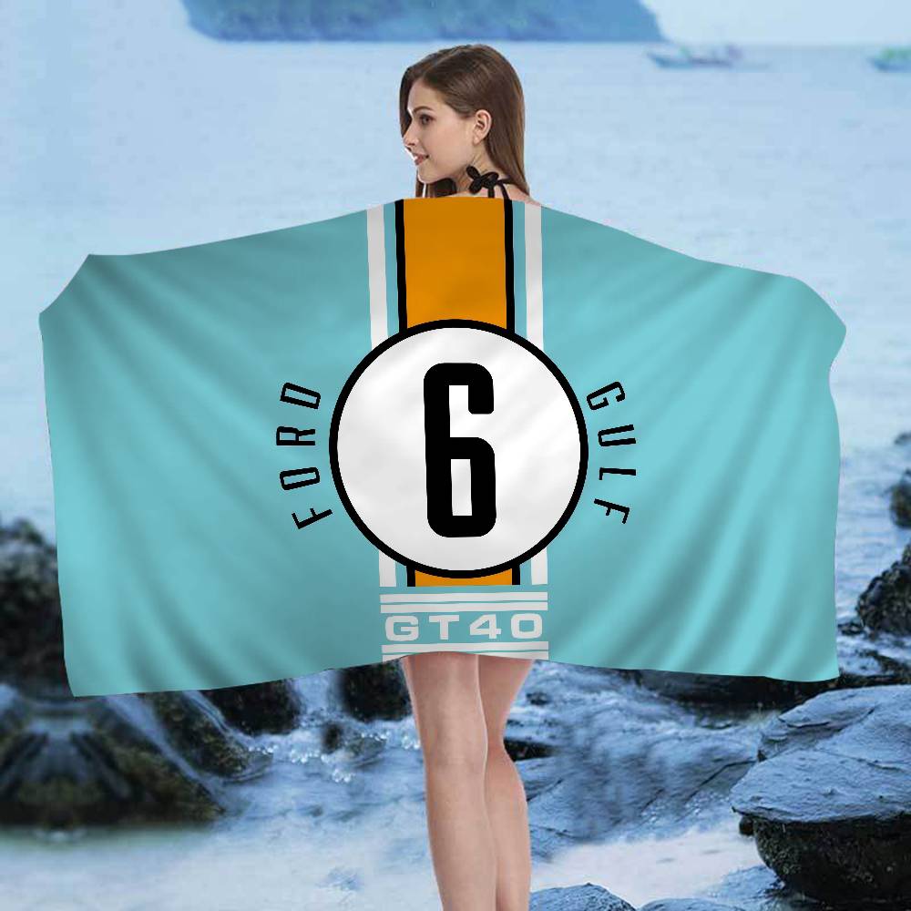 

G-Gulf Racing Car Beach Towel Colorful Bath Towels for Girl Microfiber Quick Dry Sand Free Beach Yoga Spa Gym Pool W40*H60(CM)
