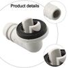 Plastic AC Drain Hose Connector Elbow With Rubber Seal For Ring For Durable And Secure Air Conditioner Drain Hose Water Flow