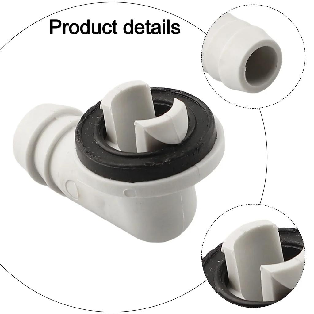 Plastic AC Drain Hose Connector Elbow With Rubber Seal For Ring For Durable And Secure Air Conditioner Drain Hose Water Flow