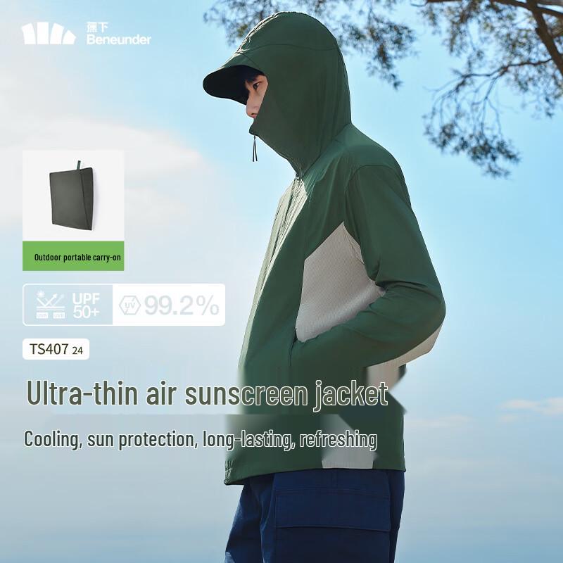 Beneunder Men s Ice Silk UV Protection Outdoor Jacket TS407 XXL