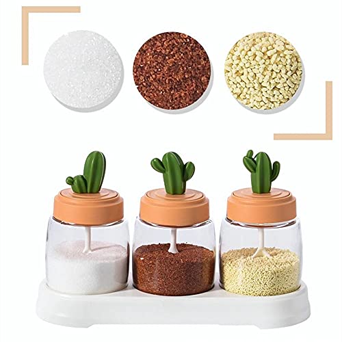 Huiyu Sugar Dispenser, Salt Dispenser, Spice Bottle, Seasoning Container (Set of 4)
