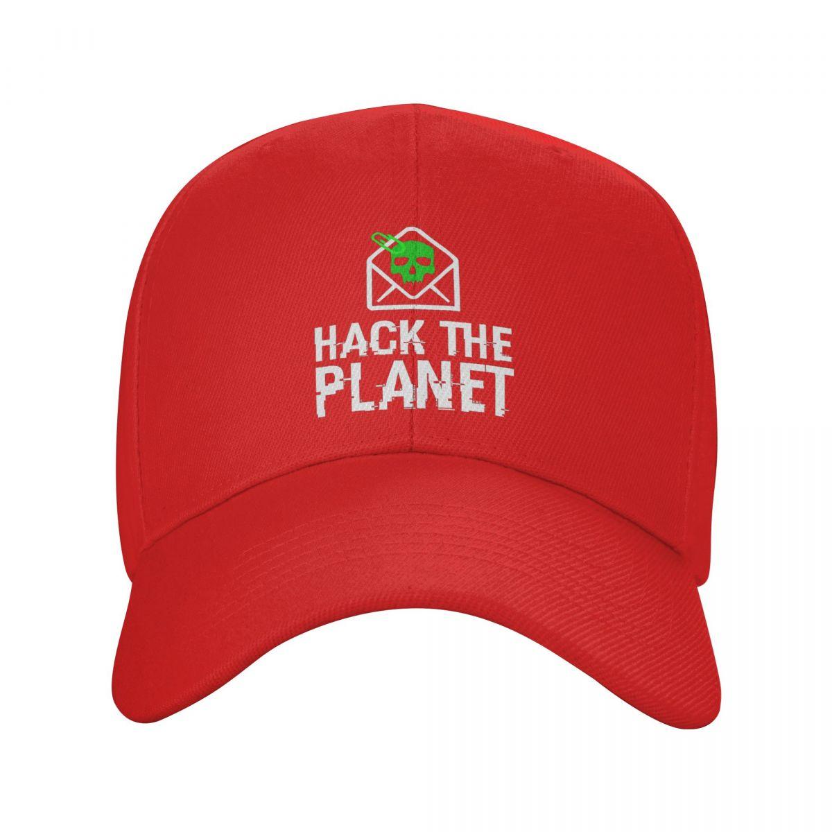 Hack The Planet Globe Cap Fashion Casual Baseball Caps Adjustable Hat Hip Hop Summer Unisex Baseball Hats One Size
